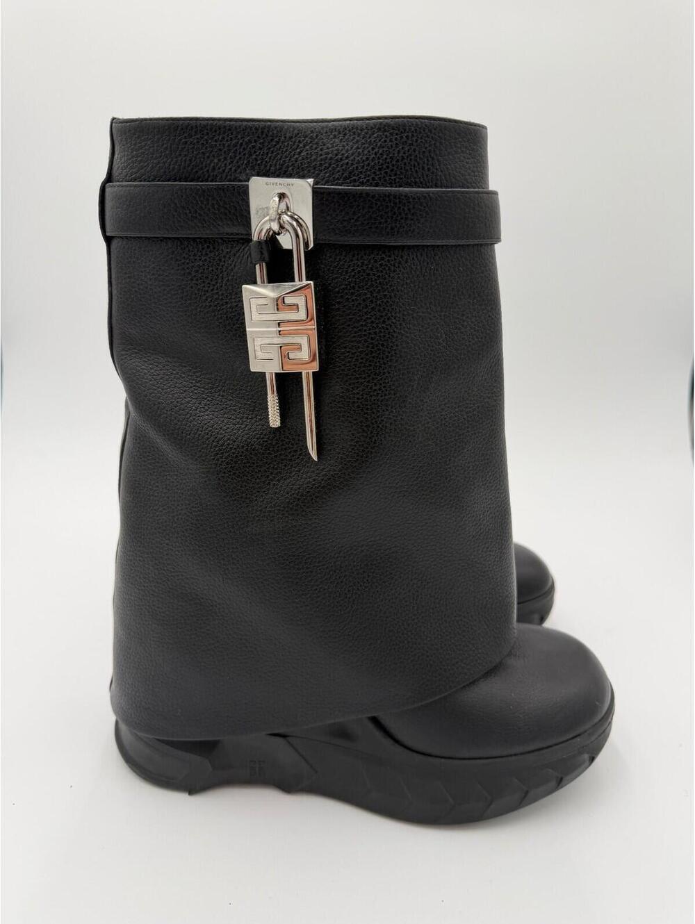Givenchy Shark Lock Ankle Boots Womens Size 10/40